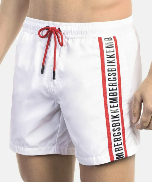Bikkembergs Costume Uomo White Red - Bidoo