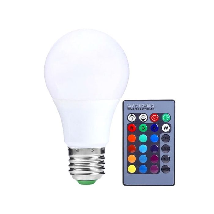 Lampadina LED Multi Color con Telecomando - Bidoo