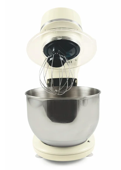 Impastatrice Planetaria BEPER BP.200 4,5L - 1000W, 8 Velocit&agrave;, Gancio E Frusta Inclusi, Bianco